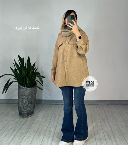 مانتو دکمه دار دریا