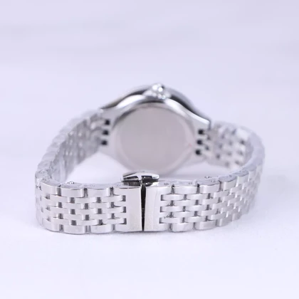 ساعت مچی اسپریت زنانه فلزی صفحه مشکی قاب نگین‌دار L 4116/2