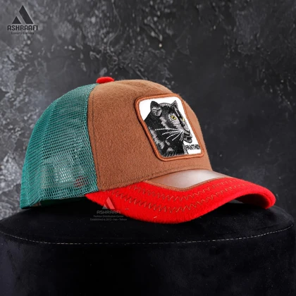 کلاه گورین طرح پلنگ Trucker Cap HA17