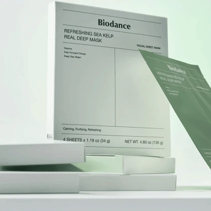 ماسک ورقه ای بایودنس Biodance مدل Sea Kelp با بافت هیدروژلی