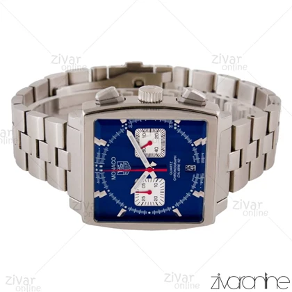 ساعت تگ هویر موناکو مردانه نقره ای صفحه سرمه ای 104000