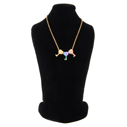 گردنبند دخترانه مدل قفل کلید