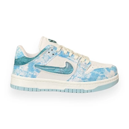 کتانی اسپرت مردانه مدل نایک دراگون Nike Dragon رنگ سفید آبی