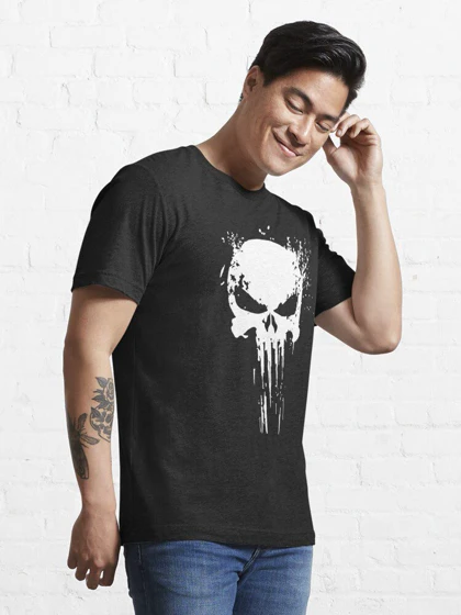 تیشرت طرح اسکلت هنری پانیشر | Skull Basher Essential T-Shirt کد 259117