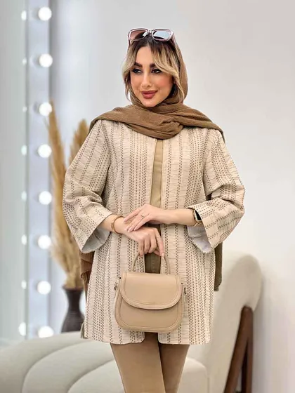 مانتو دوخت دار مغزی دوزی