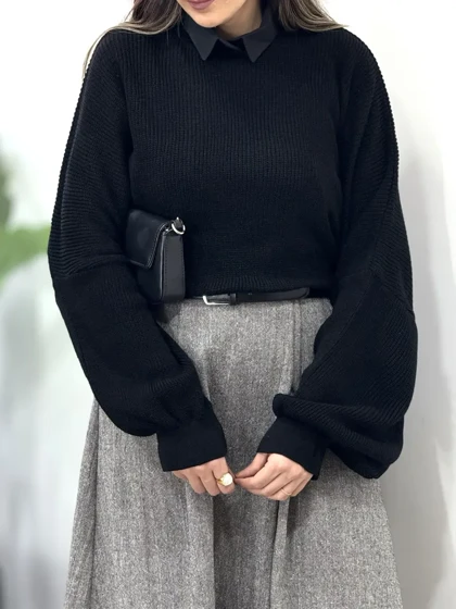 پلیور بافت ماهلی 3