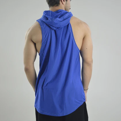 رکابی کلاهدار ورزشی مردانه نایک مدل VHD-Dri Fit-4K1003 آبی