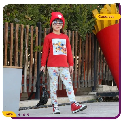بلوز شلوار دخترانه بابانوئل