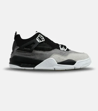کتانی ساق‌دار بزرگ پا طوسی مشکی Nike air jordan 4