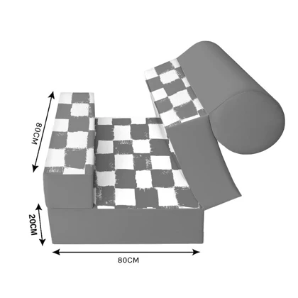 کاناپه تخت شو یک نفره شطرنجی مدل M1169