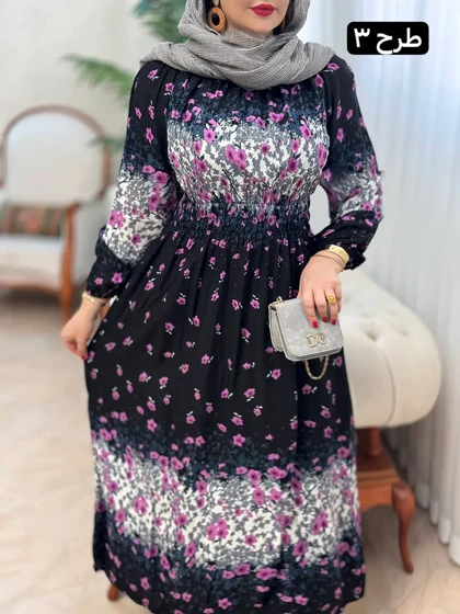 پیراهن نخی گلناز 3124