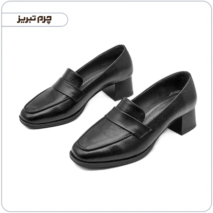 کفش پاشنه‌دار زنانه چرم مدل M1535