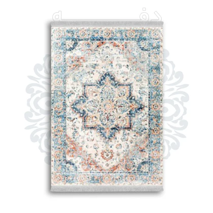 *جدید* فرشینه از جنس پارچه شانل مخمل ترک طرح فانتزی برند دفه کد 1660