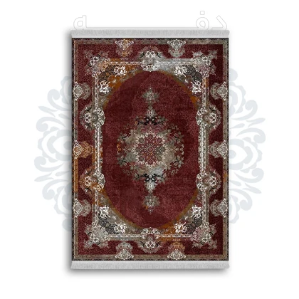 فرشینه از جنس پارچه هازان مخمل ترک طرح سنتی و مدرن برند دفه کد DAMG48