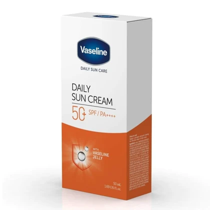 ضد آفتاب آبرسان وازلین مدل Daily Sun SPF50 مناسب انواع پوست حجم 50 میلی‌لیتر