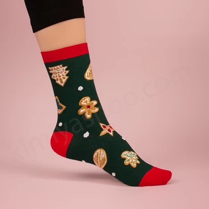 جوراب نیم ساق زنانه سبز کوکو 4858