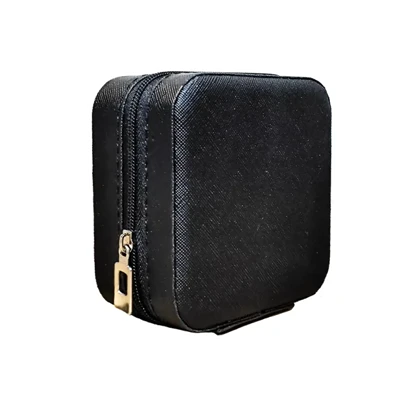 جعبه زیورآلات مربعی رنگ مشکی