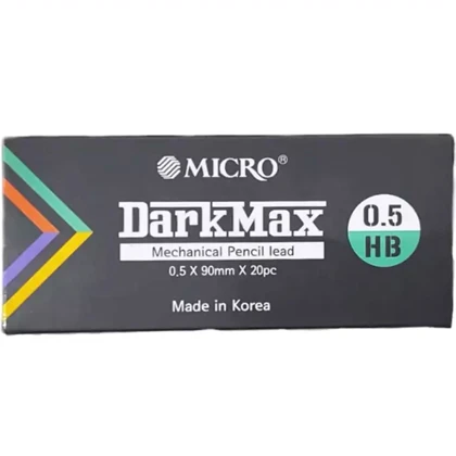 نوک مداد نوکی 0.5 میکرو MICRO مدل DarkMax با کیفیت HB یک عددی