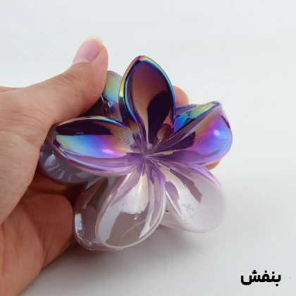 کلیپس دخترانه مدل پلومریا دو رنگ سفید