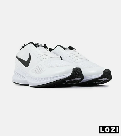 کفش کتانی مردانه و زنانه سفید مشکی Nike guide 10 مدل 4027