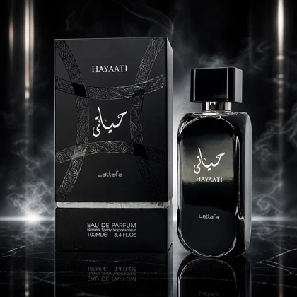 ادکلن حیاتی لطافه Lattafa Hayaati Eau de Parfum 100ml رایحه گرم، میوه‌ای و مشک‌دار