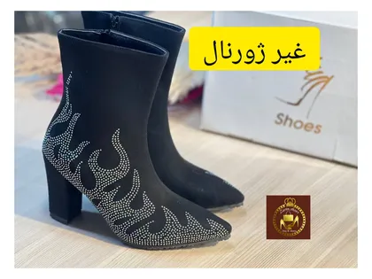 نیم بوت نگین‌دار زنانه مجلسی کد(2044)