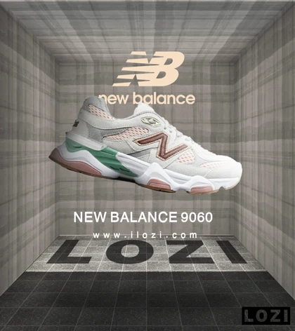 کفش کتانی مردانه و زنانه طوسی گلبهی NEW BALANCE 9060