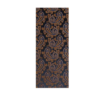 ست کراوات و پوشت لاکچری طرح بته جقه طلایی