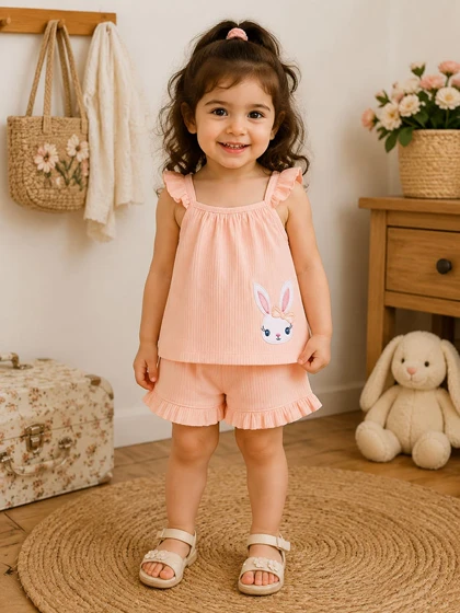 تاپ و شورتک دخترانه خرگوشی