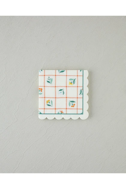 دستمال سفره کاغذی 20 عددی English Home مدل Retro Flowery - کرم