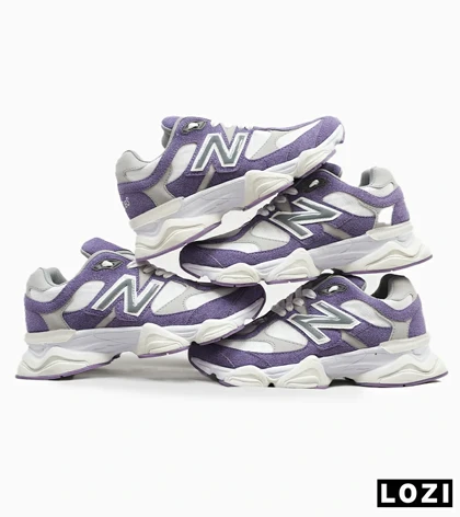 کفش کتانی زنانه بنفش سفید طوسی NEW BALANCE 9060
