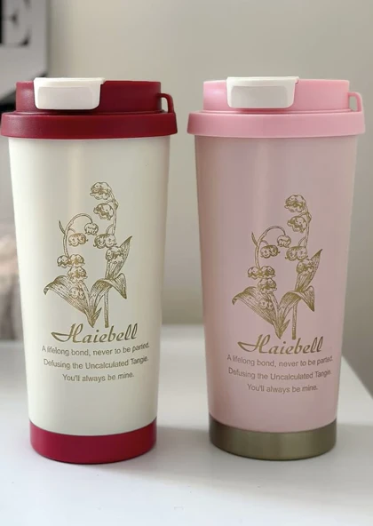 تراول ماگ دوحالته گل‌دار 500 میل