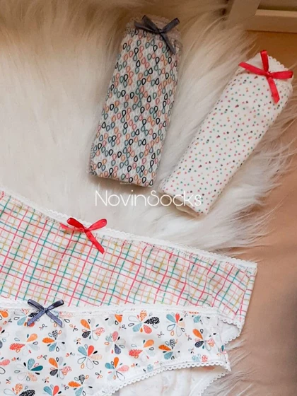 پک شورت 5 عددی طرح رنگی رنگی