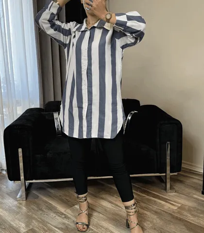 مانتو زنانه راه راه