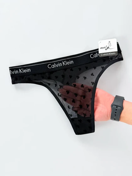 شورت بکلس گیپور طرح پاپیون نوشته Calvin klein