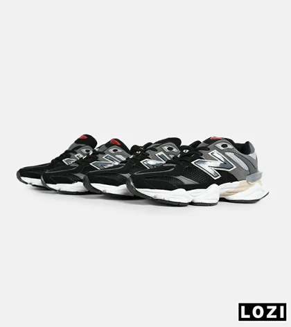 کفش کتانی مردانه و زنانه طوسی مشکی NEW BALANCE 9060 مدل 7311