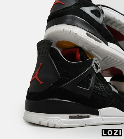 کتانی ساق‌دار مردانه مشکی Nike air jordan 4