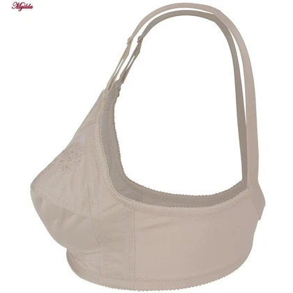 سوتین زنانه سه تکه گلدوزی کرم لین کد 4680-400