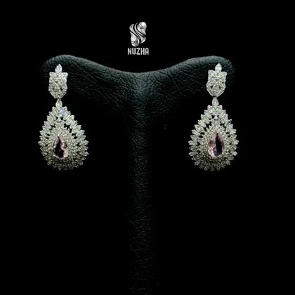 گوشواره جواهری نقره