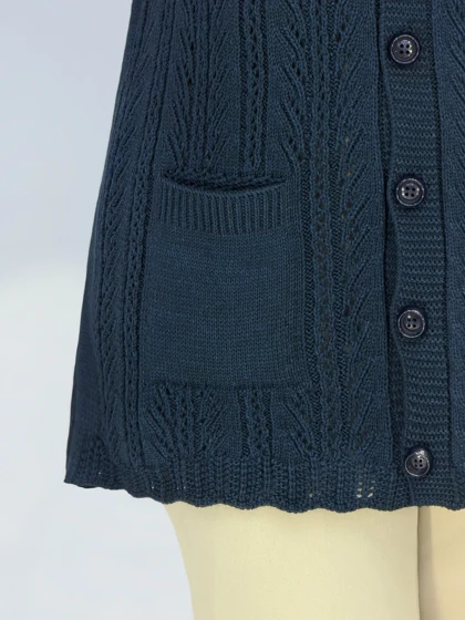 ژیله جلودکمه بافت لیبرا کد 225604