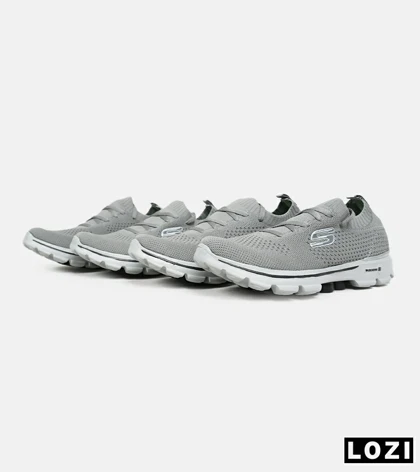 کفش کتانی بزرگ پا طوسی خاکستری SKECHERS