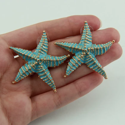 گوشواره زنانه طرح ستاره دریایی