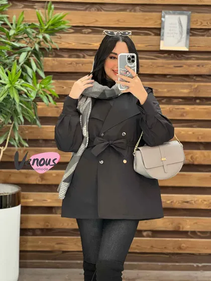بارانی چهاردکمه آستردار