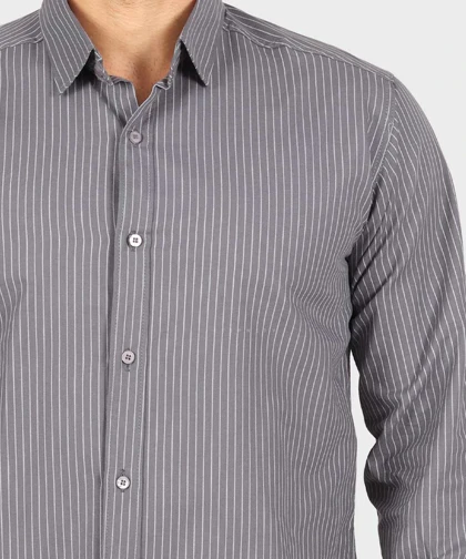 پیراهن مردانه آستین بلند راه راه 0346