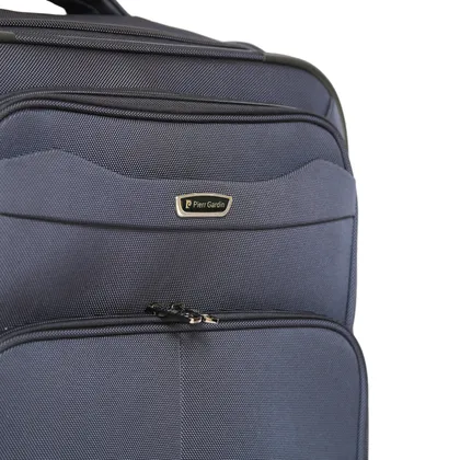 مجموعه سه عددی چمدان پیر کاردین مدل P9090-3 رنگ طوسی به همراه کاور پیرکاردین