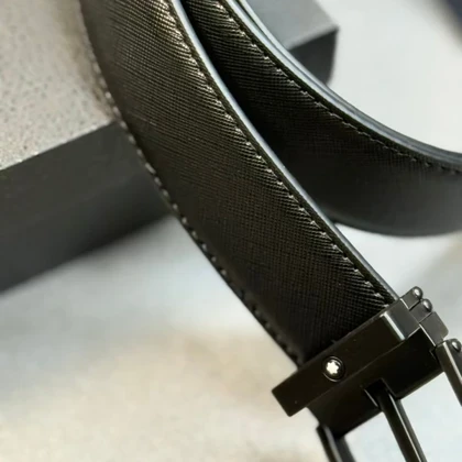 کمربند مردانه چرم مصنوعی مون بلان کد 3302