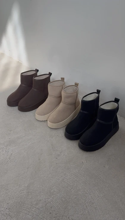 نیم بوت پشمی اگ زنانه 2