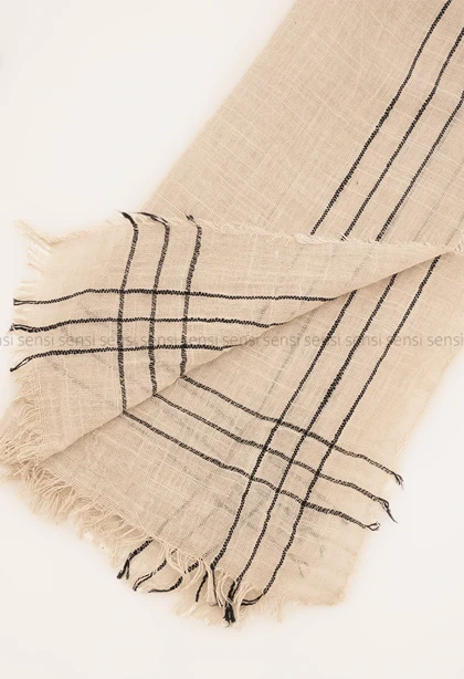 شال نخی لینن کد1004220