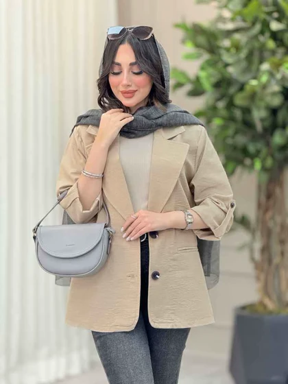 مانتو دو دکمه رامیا