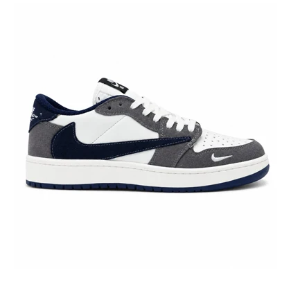 کفش و کتانی مردانه مدل نایک ترویس NIKE TRAVIS رنگ سرمه ای طوسی کد 30953